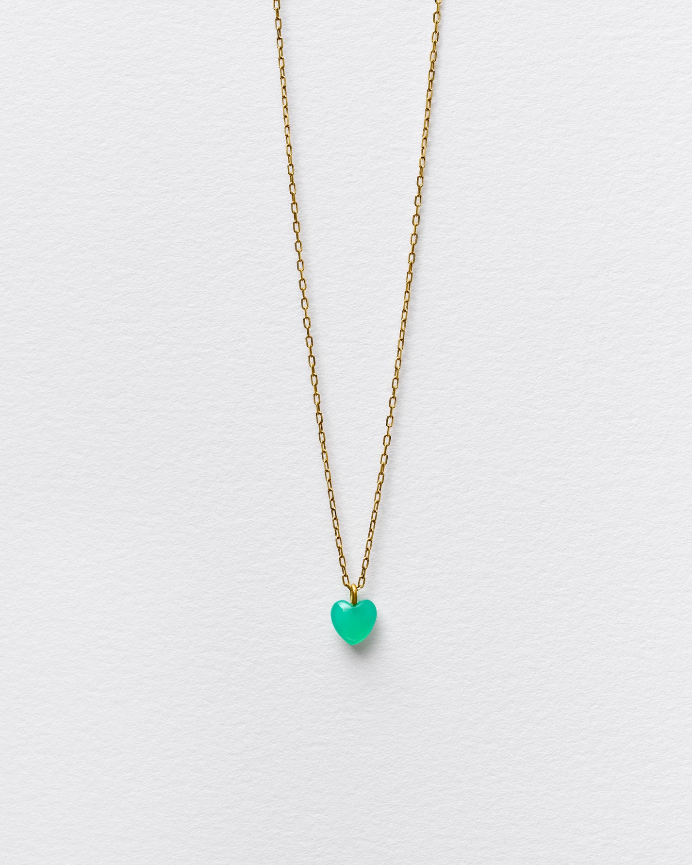 GREEN HEART NECKLACE-MINI