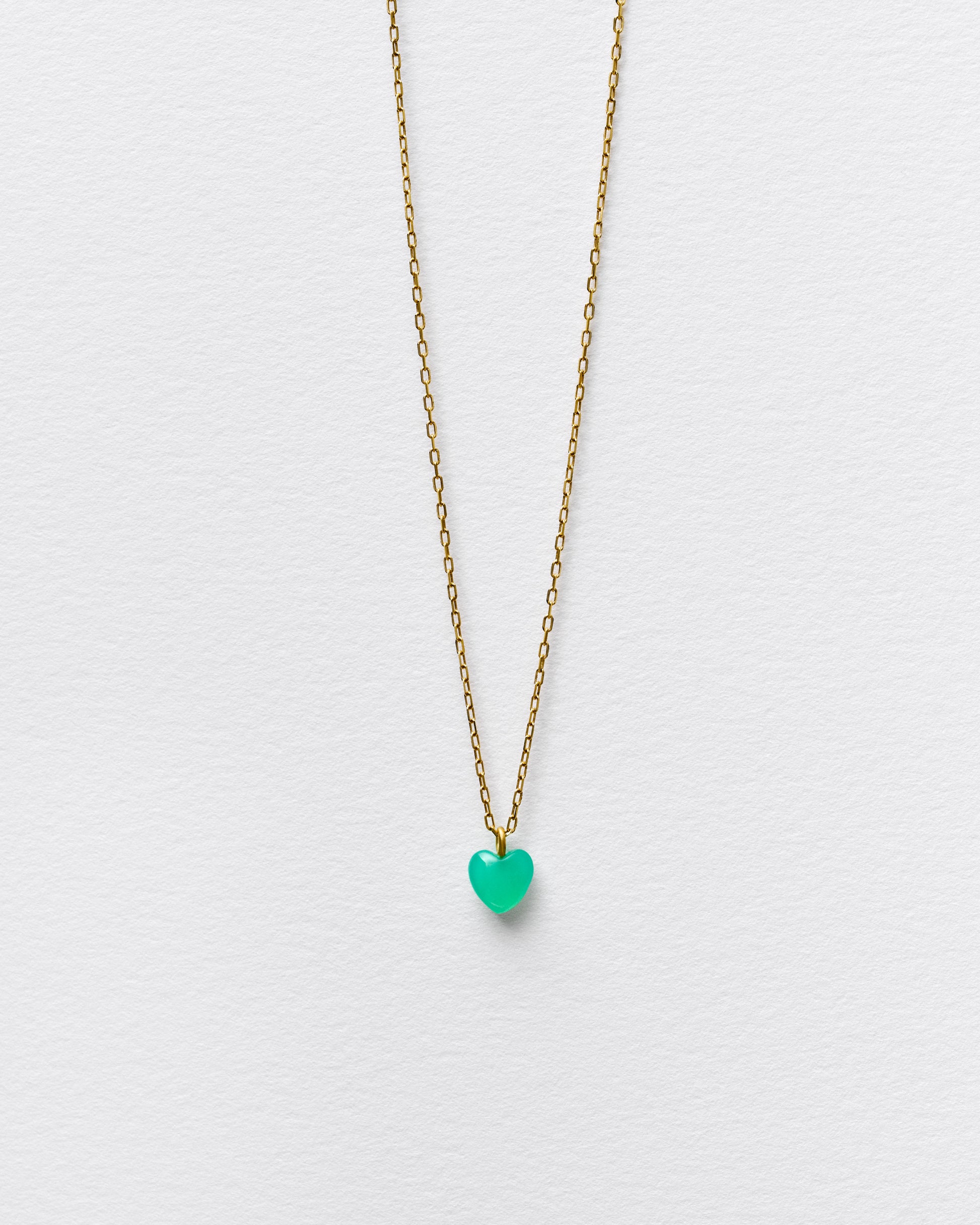 GREEN HEART NECKLACE-MINI