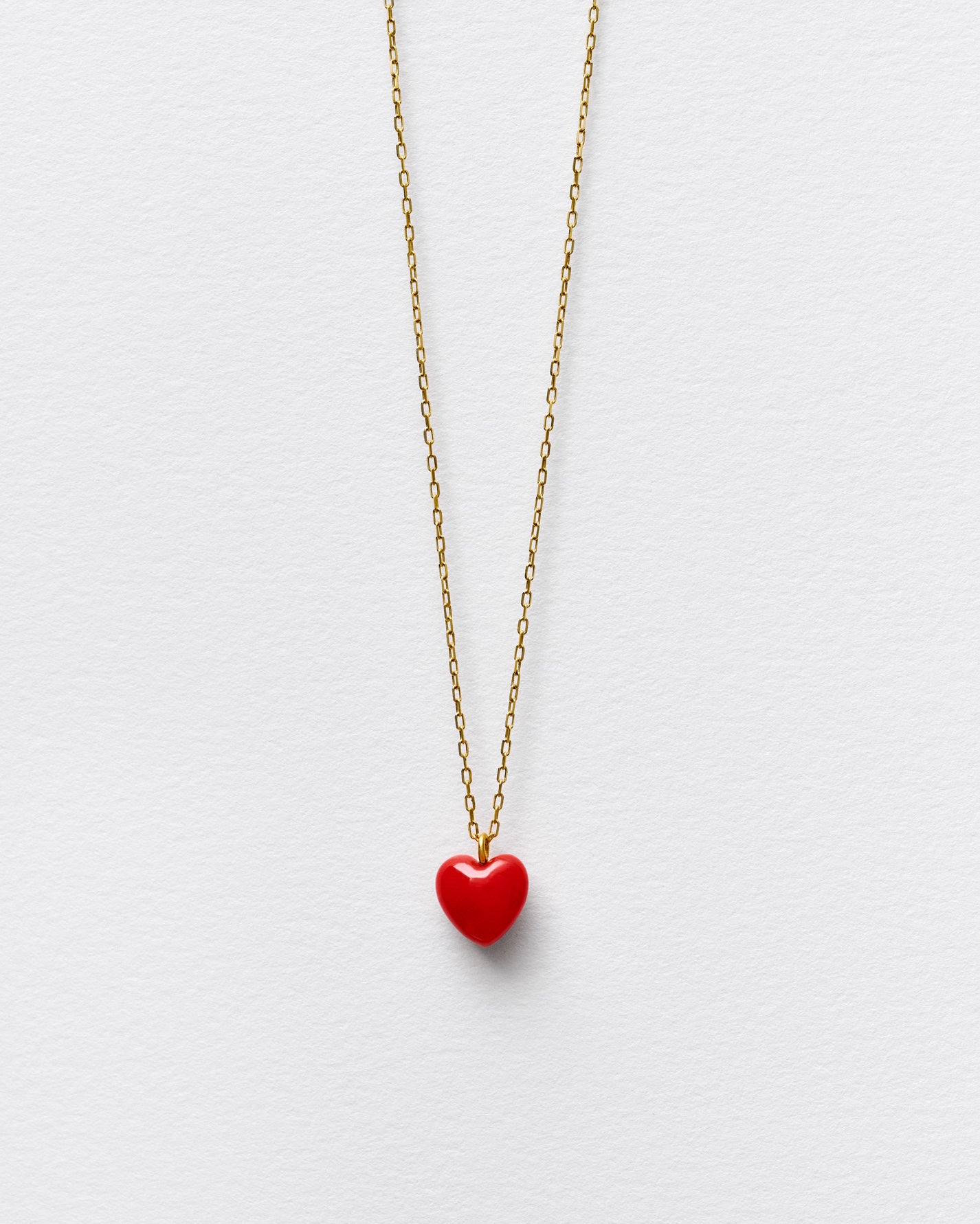 RED HEART NECKLACE-BIG