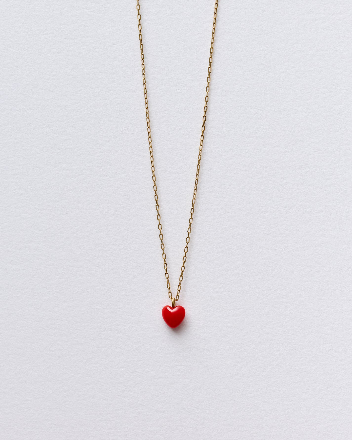 RED HEART NECKLACE-MIDI