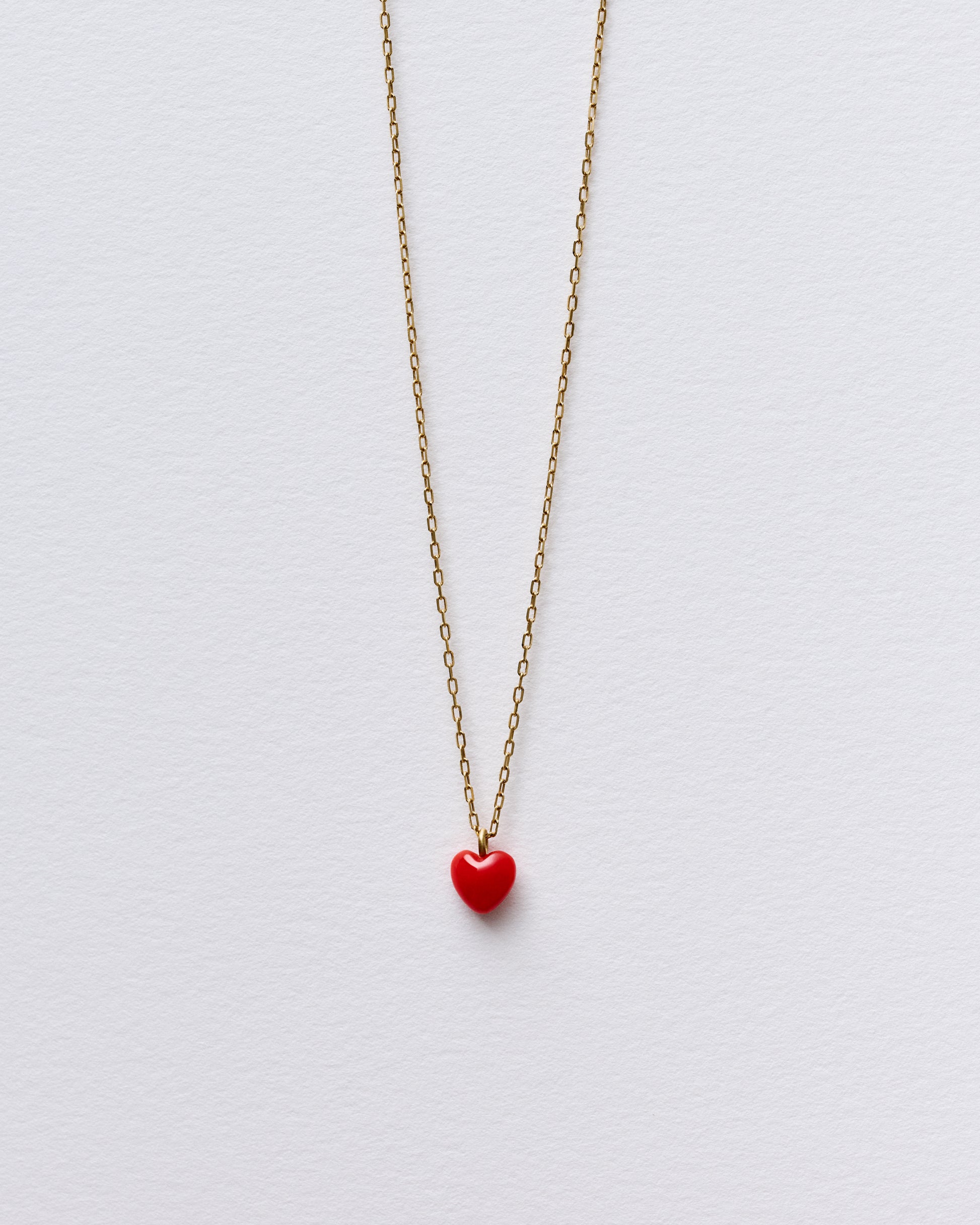 RED HEART NECKLACE-MIDI