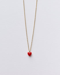 RED HEART NECKLACE-MIDI