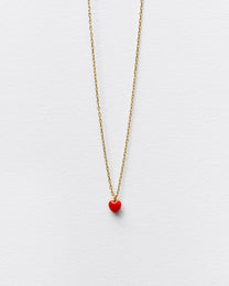 RED HEART NECKLACE-TINY