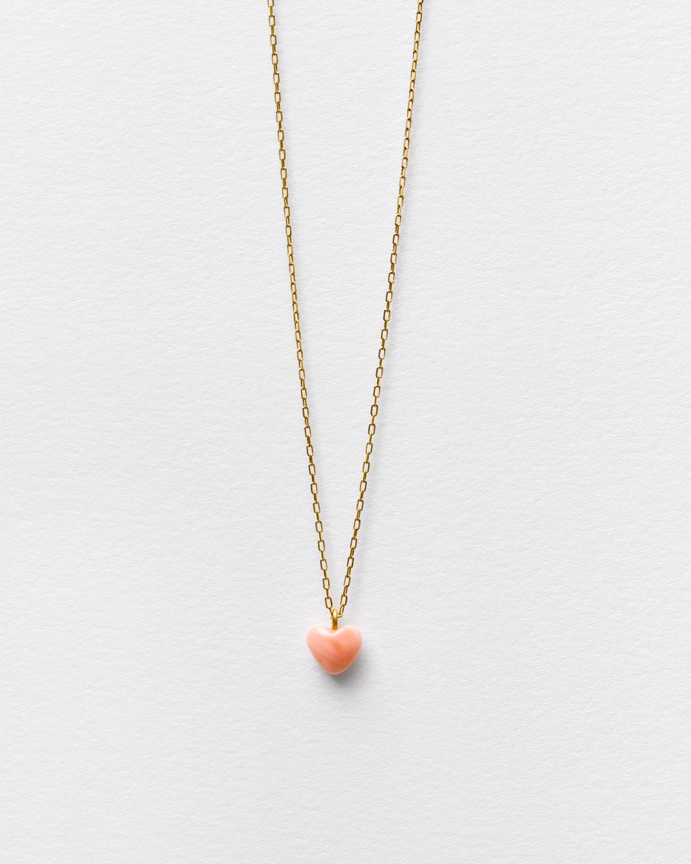 PINK HEART NECKLACE-MIDI