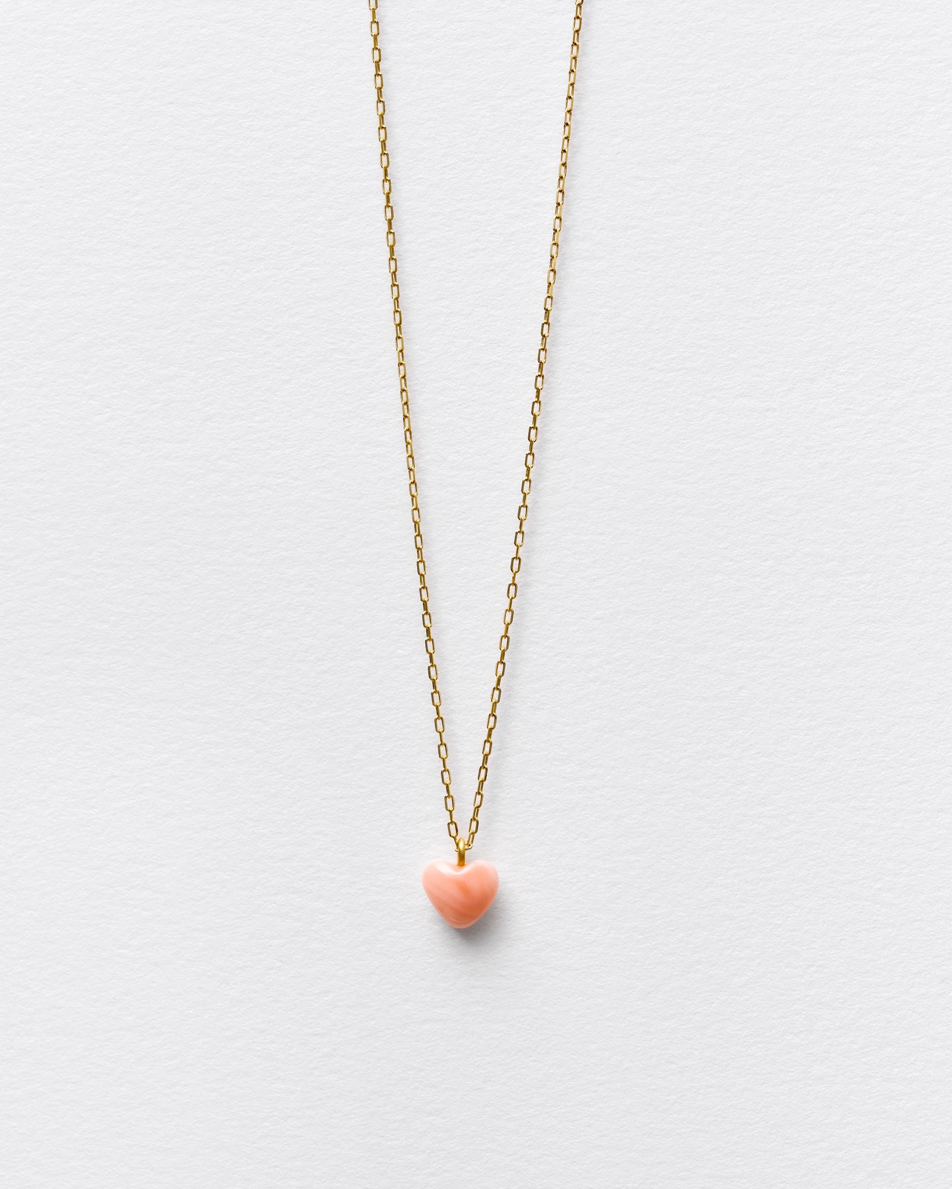 PINK HEART NECKLACE-MIDI