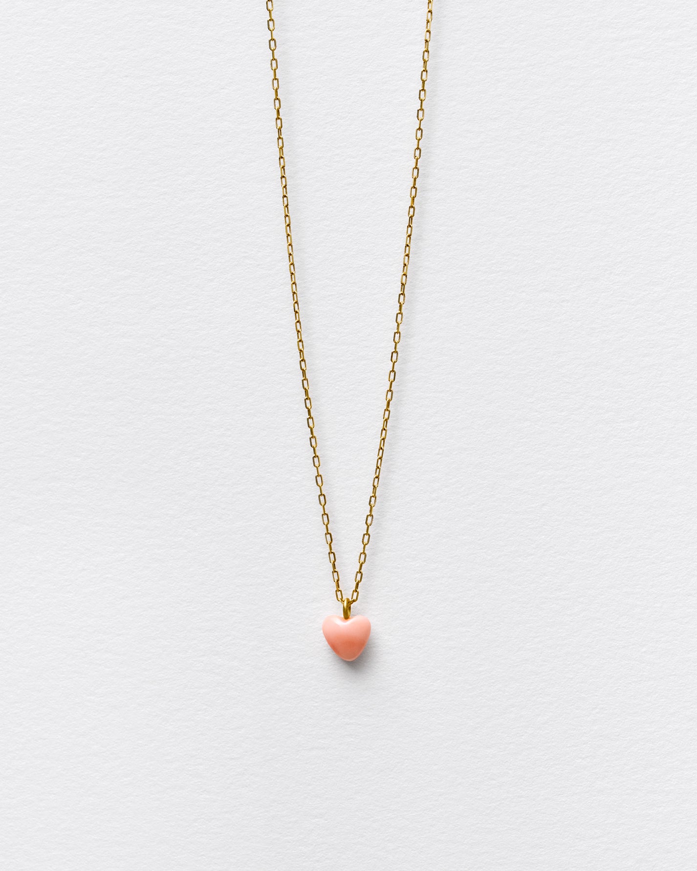 PINK HEART NECKLACE-MINI
