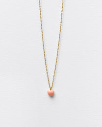 PINK HEART NECKLACE-MINI