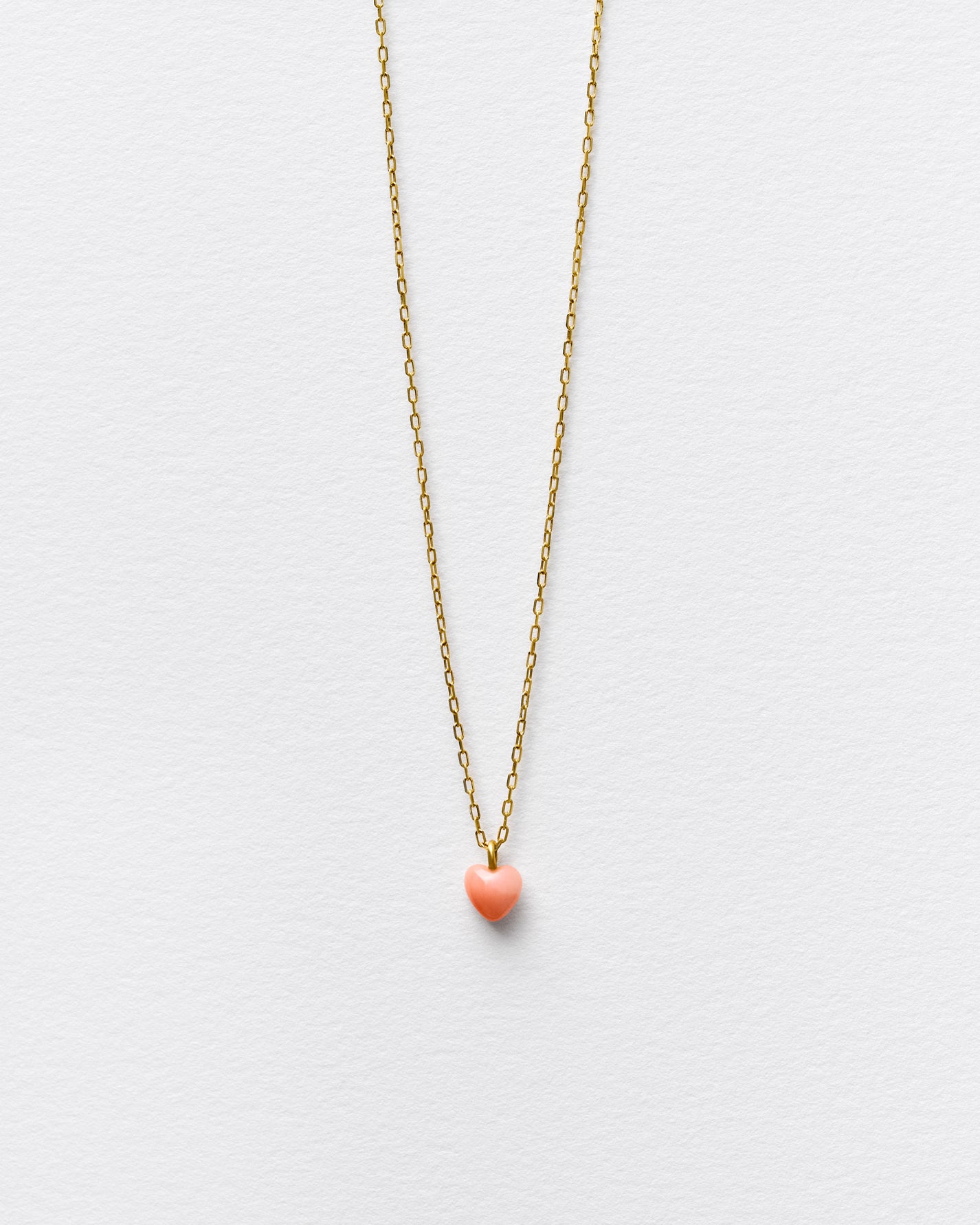 PINK HEART NECKLACE-TINY