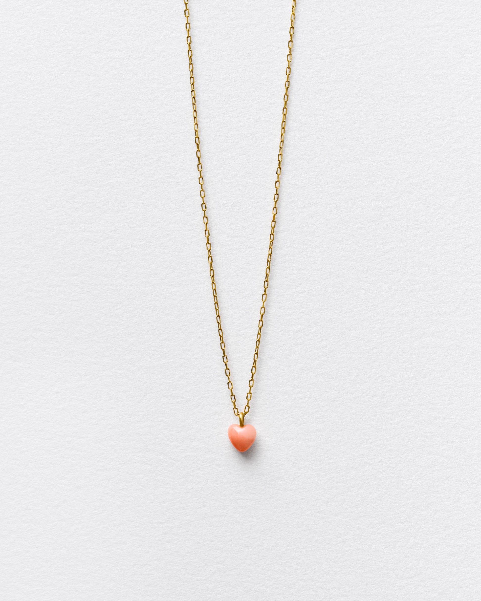 PINK HEART NECKLACE-TINY