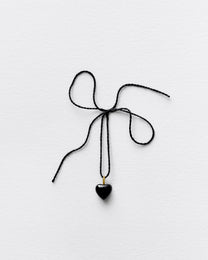 BLACK HEART PENDANT-MIDI