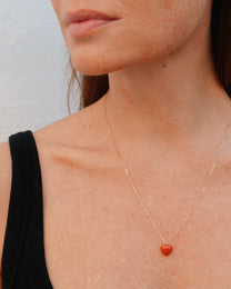 RED HEART NECKLACE-BIG