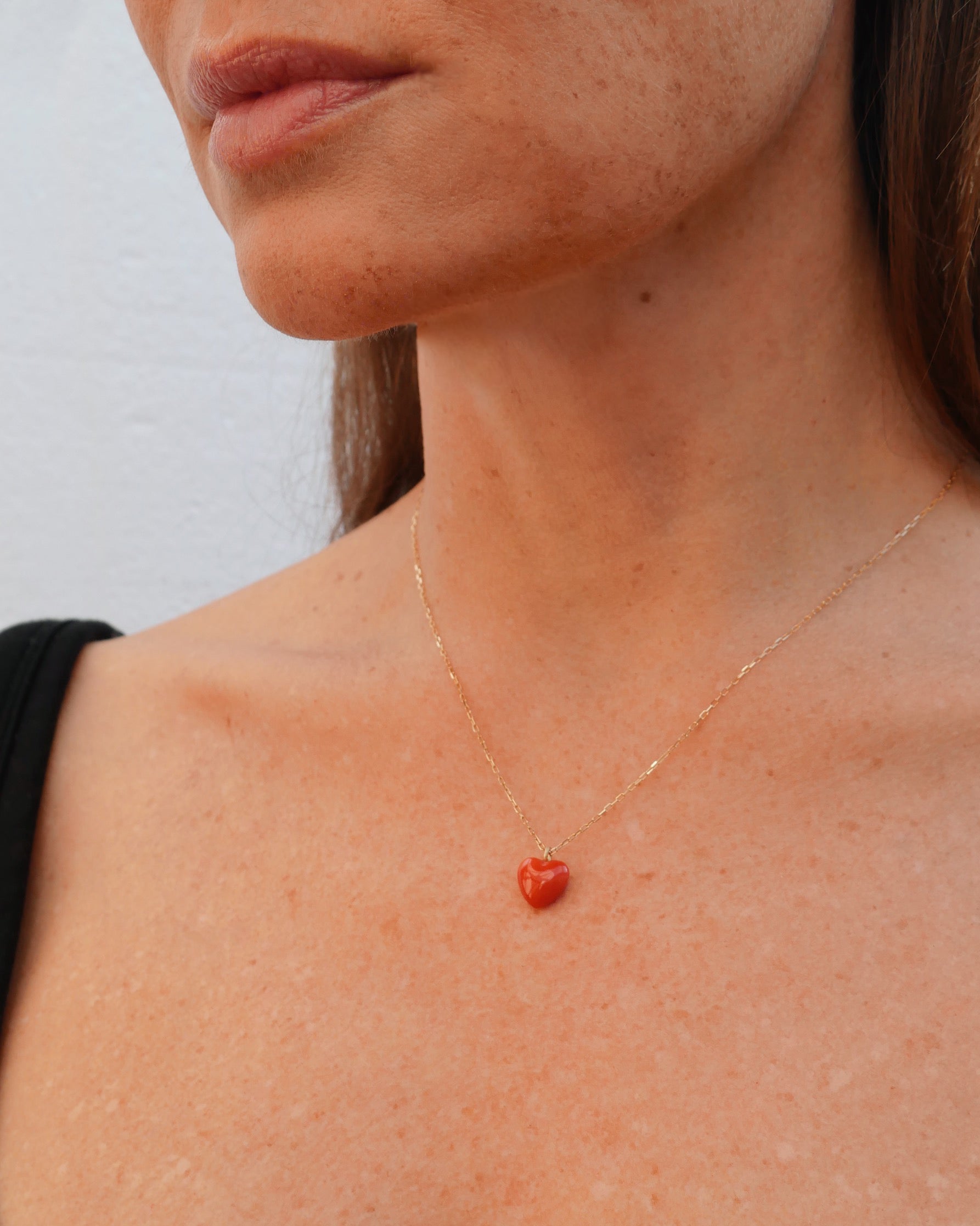 RED HEART NECKLACE-BIG