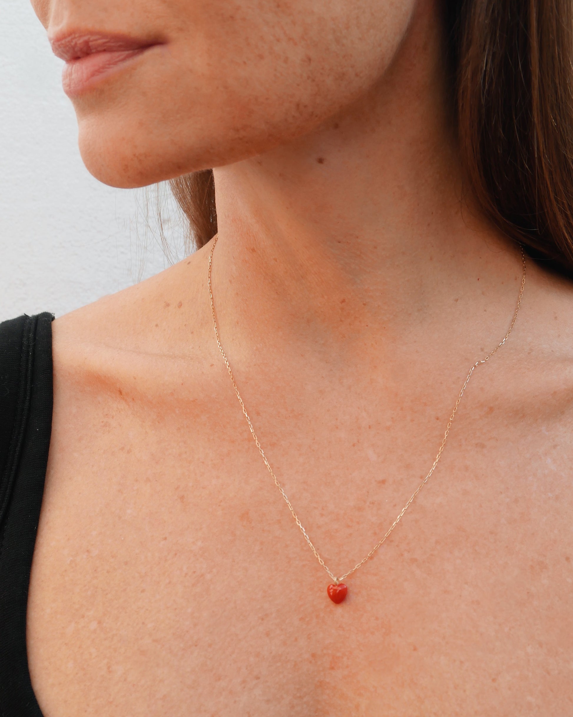 RED HEART NECKLACE-TINY