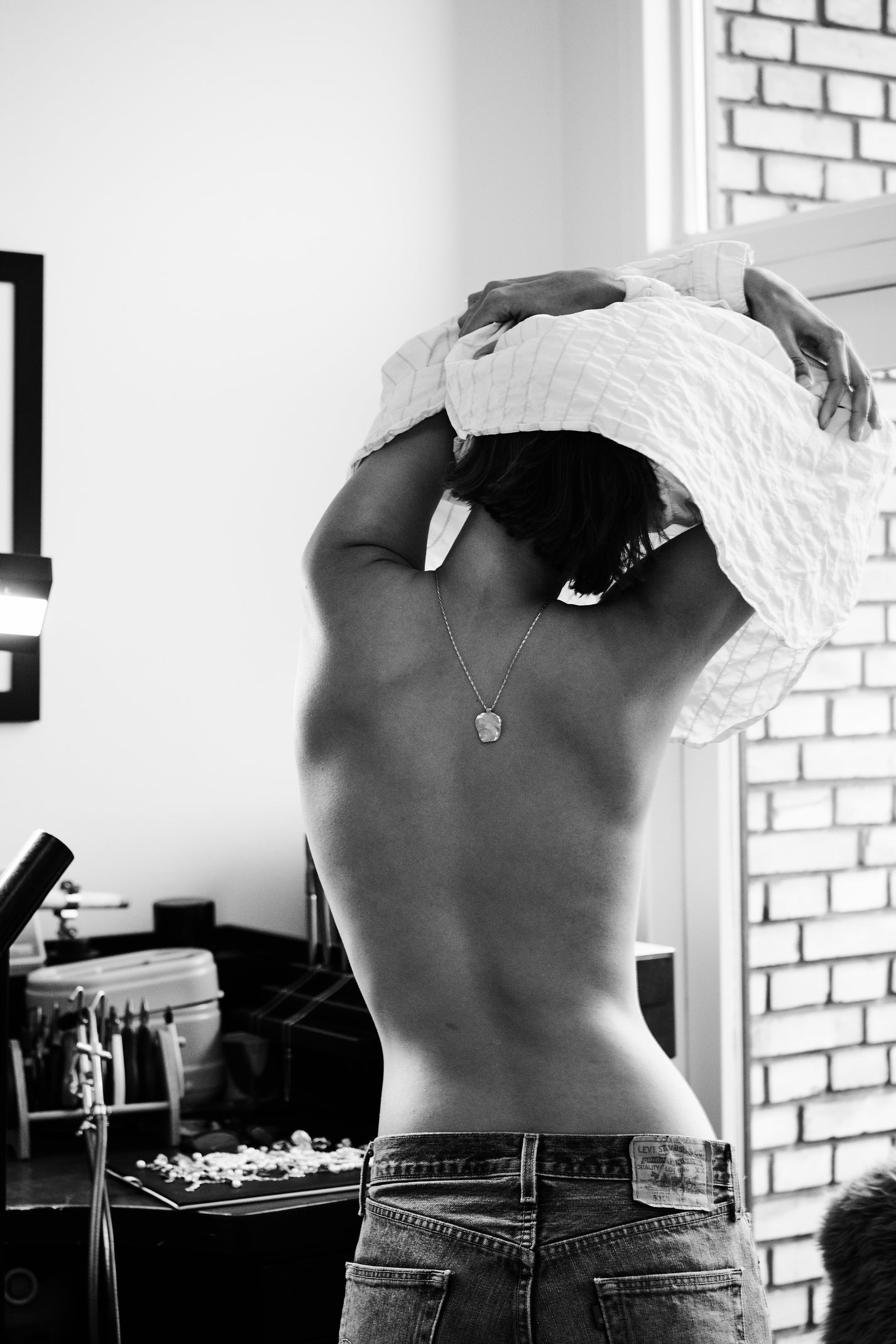 BIG SHELL NECKLACE-STERLING SILVER