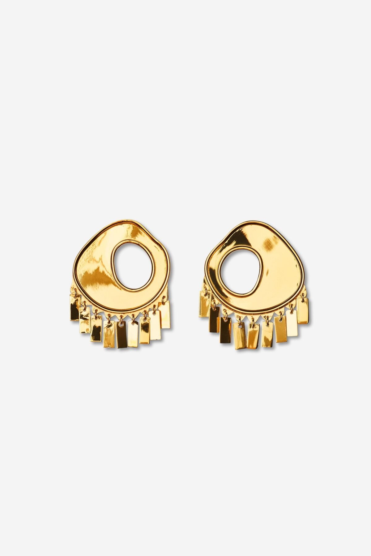 Sterling Silver Earring Single Earpiece Danish Design Jo Riis-Hansen Jewelry Earrings Jewellery Handmade Art Smykker Ørering Dansk Design Sølv Håndlavet Øreringe Specielt Design Kunst Plated Gold